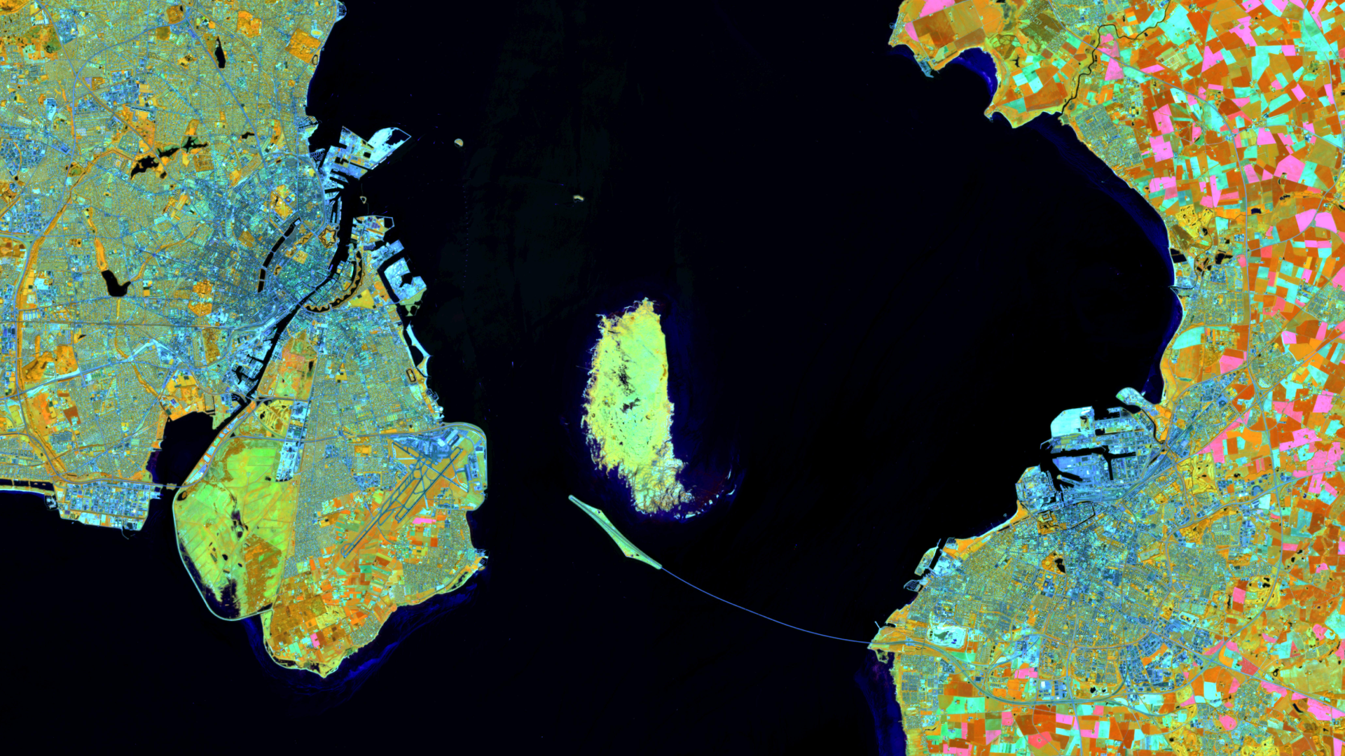 Satellitenbild des Monats Februar 2021: Öresund (Dänemark/Schweden)