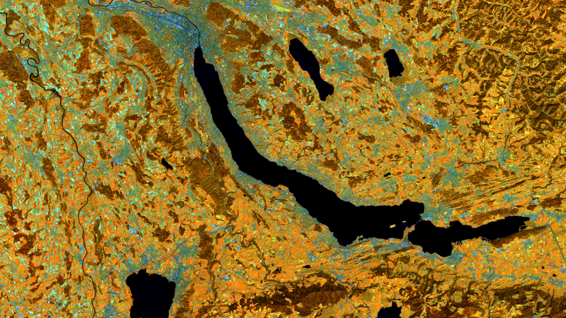 Satellitenbild des Monats Juni 2021: Zürichsee (Schweiz)