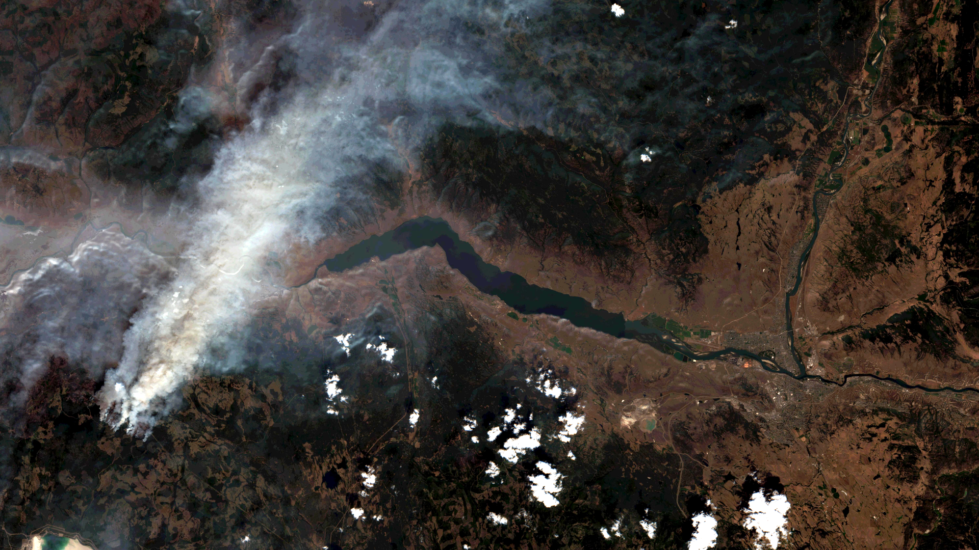 Satellitenbild des Monats August 2021: Kamloops (Kanada)