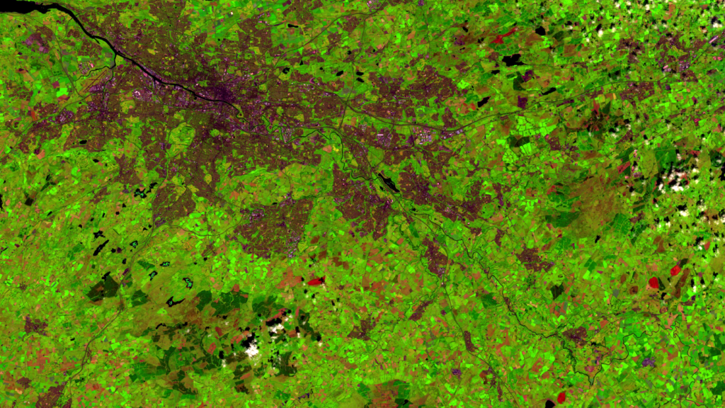 Satellitenbild des Monats November 2021: Glasgow (Vereinigtes Königreich Großbritannien und Nordirland)