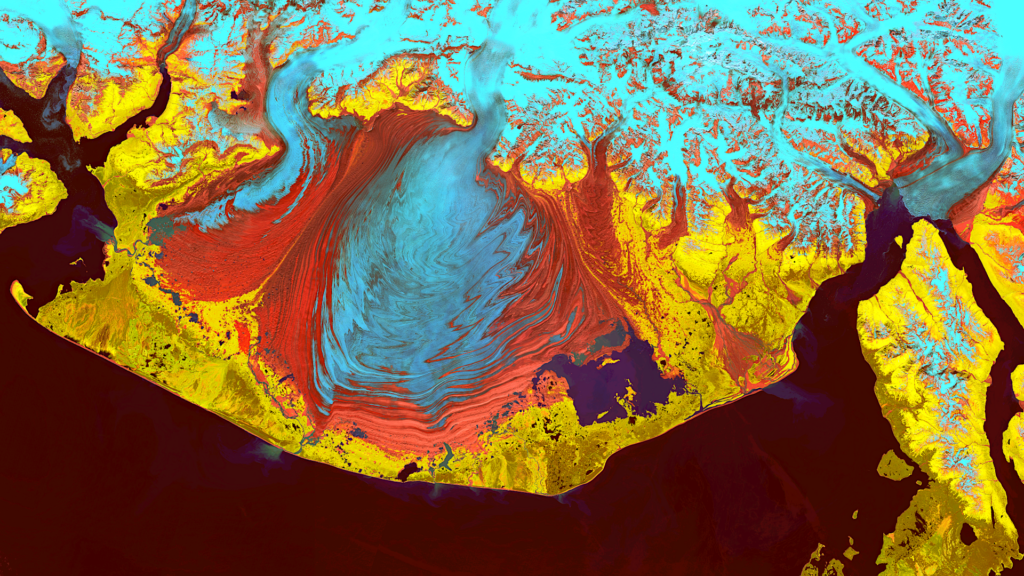 Satellite image of the month January 2025: Malaspina Glacier (Alaska, USA)