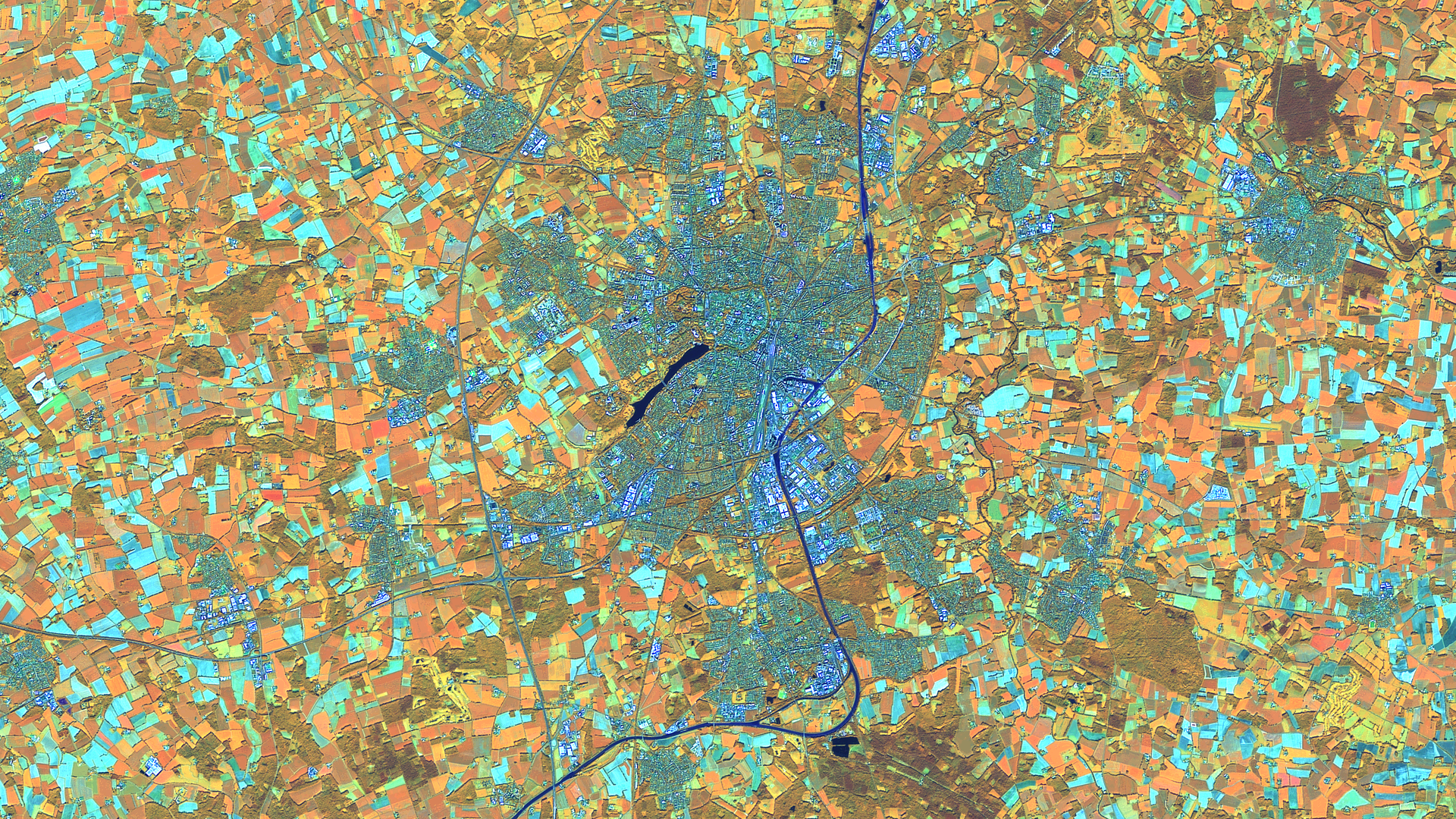 Satellitenbild des Monats März 2025: Münster (Deutschland)